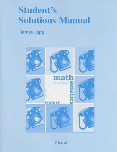 Beispielbild fr Student Solutions Manual for Mathematics All Around zum Verkauf von Better World Books