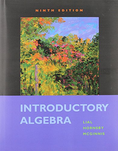 9780321576460: Introductory Algebra