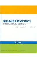 Business Statistics Preliminary Edition Vol. II (9780321577733) by Sharpe, Norean R.; De Veaux, Richard D.; Velleman, Paul F.