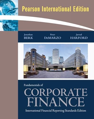 Imagen de archivo de Fundamentals of Corporate Finance : International Financial Reporting Standards Edition a la venta por Better World Books Ltd