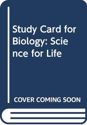 Imagen de archivo de Biology: Science for Life Study Card a la venta por BookHolders