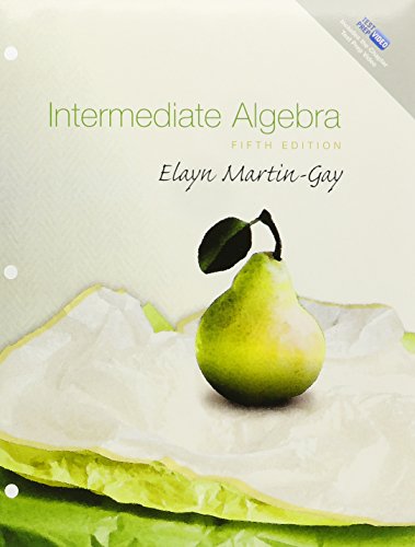 Intermediate Algebra: Books a La Carte Edition (9780321589217) by Martin-Gay, K. Elayn