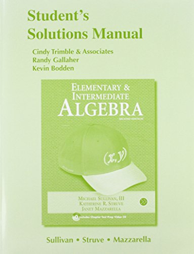 Imagen de archivo de Elementary and Intermediate Algebra a la venta por HPB-Red