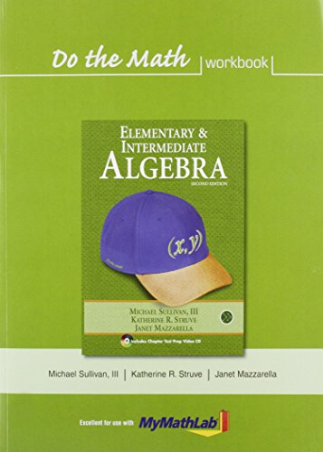 Imagen de archivo de Do the Math Workbook for Elementary & Intermediate Algebra a la venta por HPB-Red