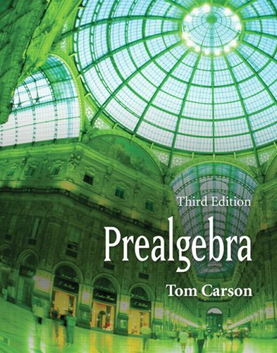 Prealgebra (SVE) Value Pack (includes Algebra Review Study & My/MyStat Student Kit ) (3rd Edition) Carson, Tom - Carson, Tom