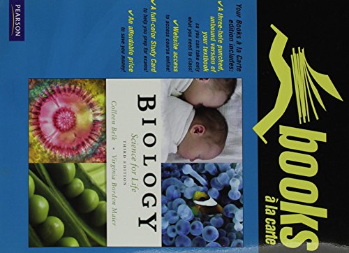 Stock image for Biology: Science for Life, Books a la Carte Edition (3rd Edition) for sale by Bookmonger.Ltd