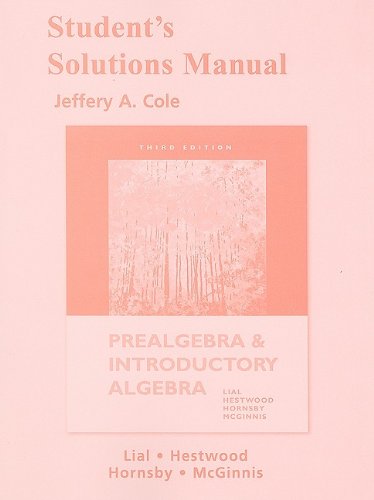 9780321599292: Prealgebra and Introductory Algebra