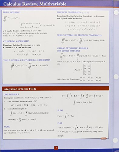 Pearson's Calculus Review Card, Multivariable for Thomas' Calculus (9780321600738) by Thomas Jr., George B.; Weir, Maurice D.; Hass, Joel R.