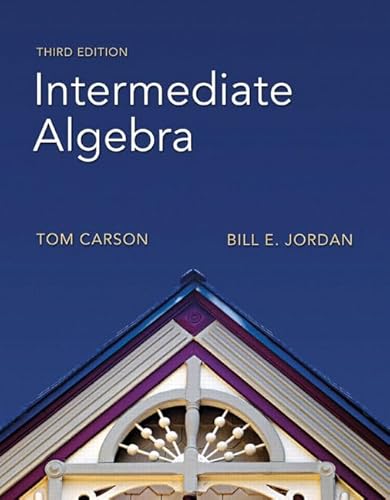 Beispielbild fr Intermediate Algebra zum Verkauf von Better World Books