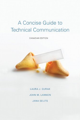 Imagen de archivo de A Concise Guide to Technical Communication, Canadian Edition with MyTechCommLab a la venta por ThriftBooks-Dallas