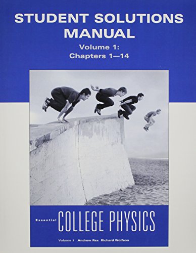 Imagen de archivo de Student Solutions Manual for Essential College Physics, Volume 1 a la venta por GoldBooks