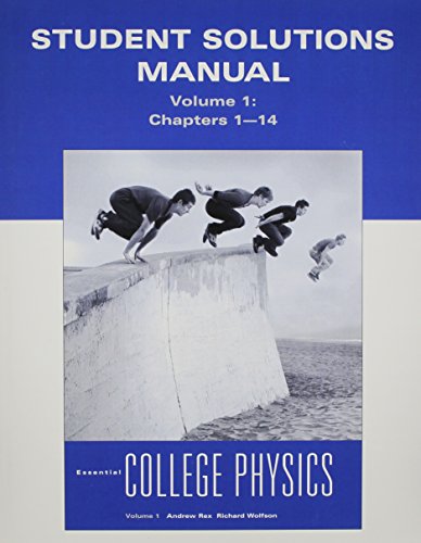 Stock image for Student Solutions Manual for Essential College Physics, Volume 1 for sale by HPB-Red