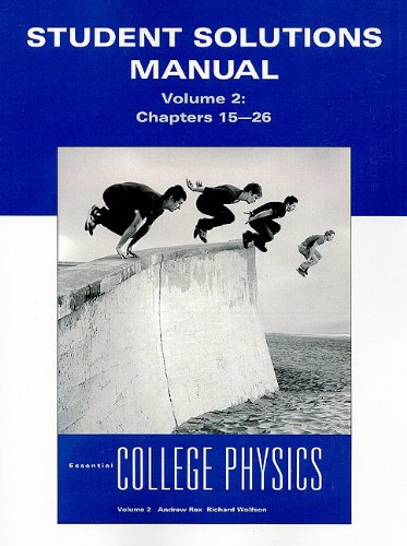 Imagen de archivo de Student Solutions Manual for Essential College Physics, Volume 2 a la venta por GoldBooks