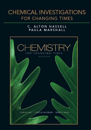 Imagen de archivo de Chemical Investigations: Chemistry for Changing Times a la venta por ThriftBooks-Dallas