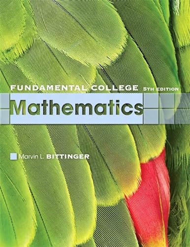 9780321613424: Fundamental College Mathematics