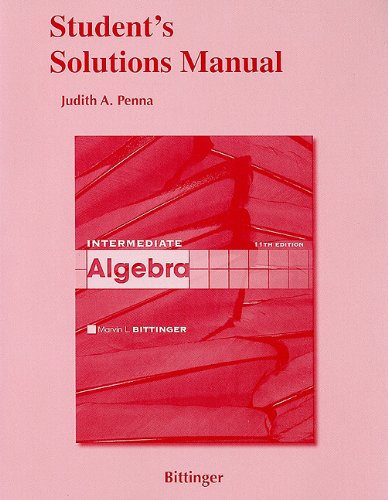 9780321613752: Student Solutions Manual for Intermediate Algebra