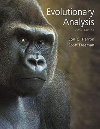 Beispielbild fr Evolutionary Analysis zum Verkauf von Ravin Books