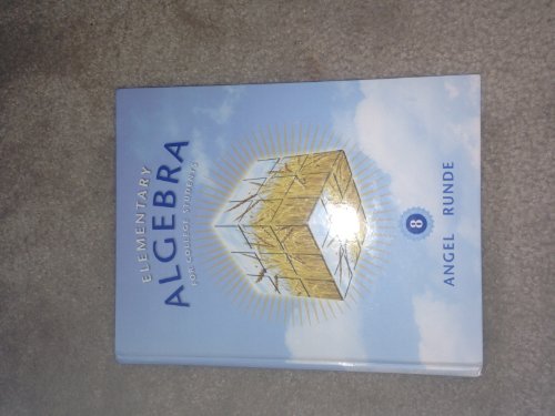 Beispielbild fr Elementary Algebra for College Students (8th Edition) zum Verkauf von Your Online Bookstore