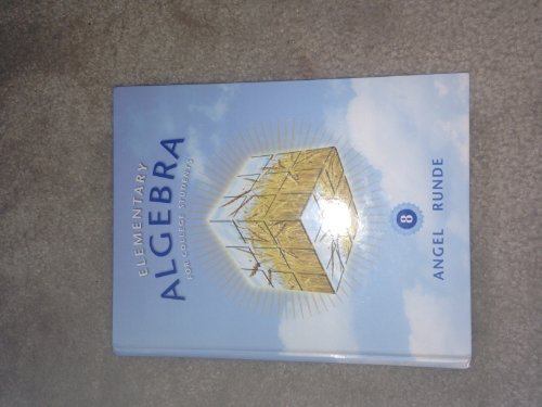 Imagen de archivo de Elementary Algebra for College Students a la venta por Better World Books