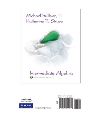 Intermediate Algebra, A La Carte (9780321622631) by Sullivan, Michael