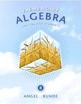 Stock image for Elementary Algebra for College Students for sale by kelseyskorner