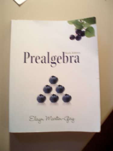 Stock image for Prealgebra (The Martin-Gay Paperback Series) for sale by Jenson Books Inc