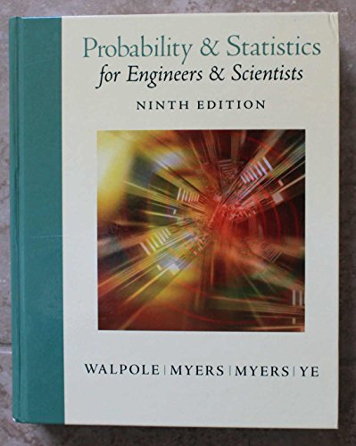 Stock image for Probability and Statistics for Engineers and Scientists (9th Edition) for sale by HPB-Red