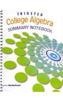 Stock image for College Algebra Summary Notebook + Mymathlab Access Kit for sale by HPB-Red