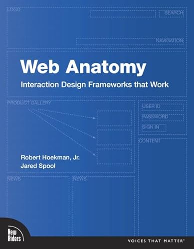 Beispielbild fr Web Anatomy : Interaction Design Frameworks That Work zum Verkauf von Better World Books