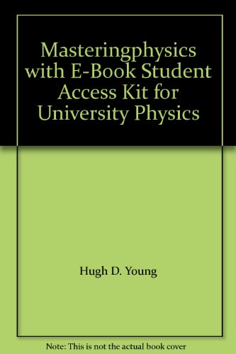 Imagen de archivo de Masteringphysics(tm) with E-Book Student Access Kit for University Physics a la venta por Studibuch