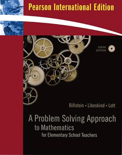 Imagen de archivo de A Problem Solving Approach to Mathematics for Elementary School Teachers - Tenth Edition a la venta por SecondSale