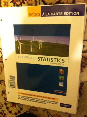 Stock image for Essentials of Statistics: Books a La Carte Edition for sale by Gulf Coast Books