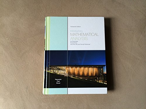 9780321643728: Introductory Mathematical Analysis for Business, Economics, and the Life and Social Sciences