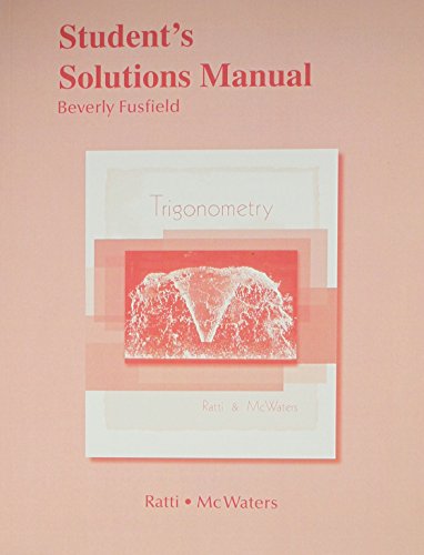 9780321644640: Student Solutions Manual for Trigonometry