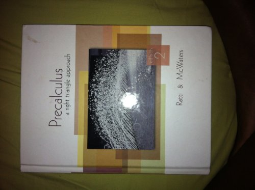 Stock image for Precalculus: A Right Triangle Approach (2nd Edition) for sale by BookHolders