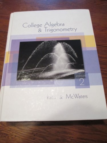 Beispielbild fr College Algebra & Trigonometry zum Verkauf von ThriftBooks-Dallas