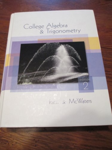 Imagen de archivo de College Algebra & Trigonometry a la venta por ThriftBooks-Dallas