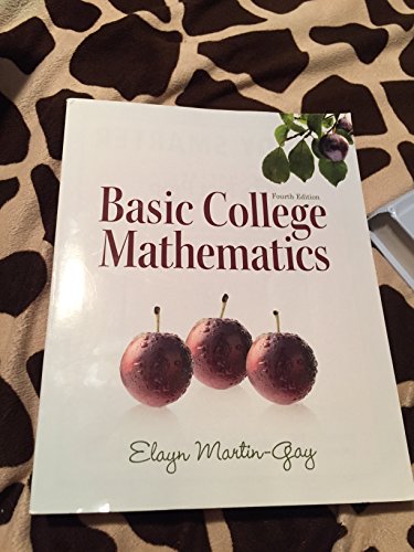 Beispielbild fr Basic College Mathematics (4th Edition) zum Verkauf von BooksRun