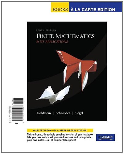Stock image for Finite Mathematics & Its Applications, Books a la Carte Edition for sale by BookHolders