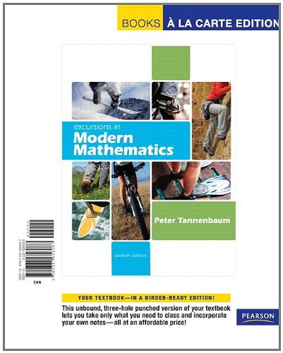 9780321656087: Excursions in Modern Mathematics: Books a La Carte Edition