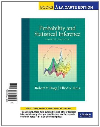 Stock image for Probability and Statistical Inference, Books a la Carte Edition (8th Edition) for sale by Upward Bound Books