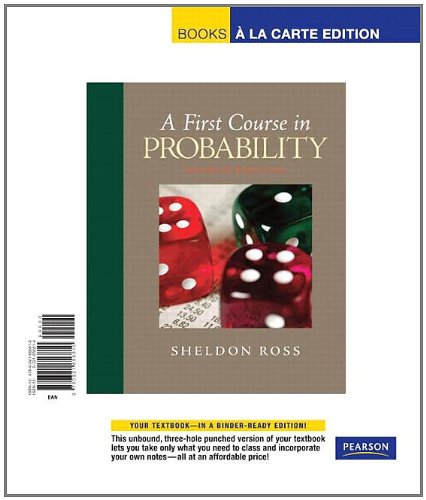 9780321656810: First Course in Probability, A, Books a la Carte Edition