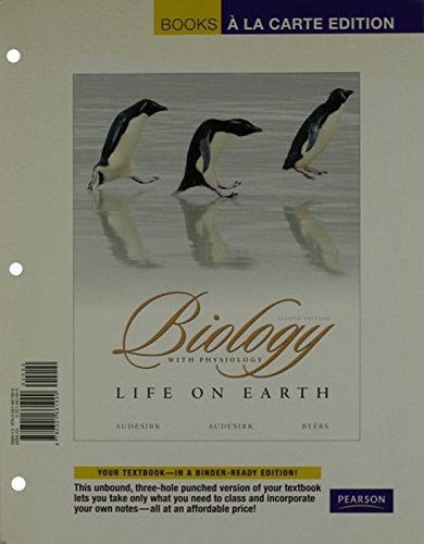 Books a la Carte Plus for Biology: Life on Earth with Physiology (8th Edition) (9780321661999) by Audesirk, Teresa; Audesirk, Gerald; Byers, Bruce E.