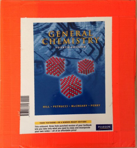 Books a la Carte for General Chemistry (9780321668172) by Hill, John W; Petrucci, Ralph H; McCreary, Terry W; Perry, Scott S