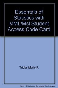 9780321688057: Essentals of Statistics with MML/MSL Student Access Code Card