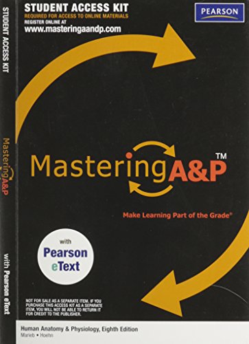 MasteringA&P with Pearson EText Student Access Kit for Human Anatomy & Physiology (ME Component) (9780321688446) by Marieb & Hoehn