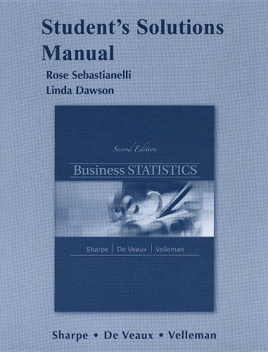 Beispielbild fr Student Solutions Manual for Business Statistics zum Verkauf von Better World Books: West