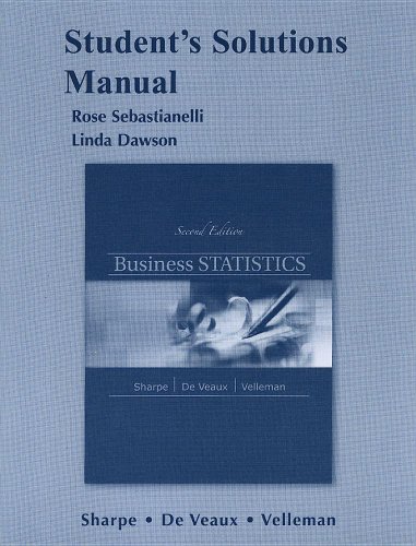 Stock image for Student Solutions Manual for Business Statistics for sale by Better World Books: West