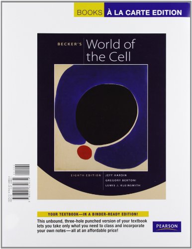 Imagen de archivo de Beckers World of the Cell, Books a la Carte Edition (8th Edition) a la venta por Zoom Books Company