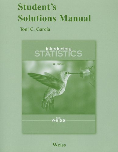 Stock image for Student Solutions Manual for Introductory Statistics for sale by SecondSale